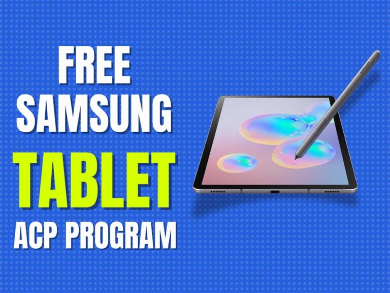 free Samsung tablet ACP Program