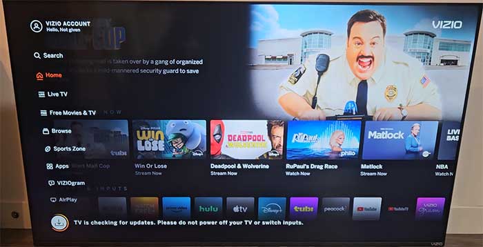 Vizio smart TV